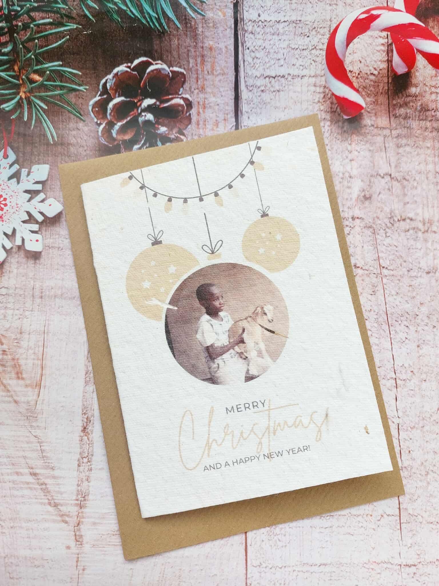 Merry Christmas & Happy New Year Seed Card