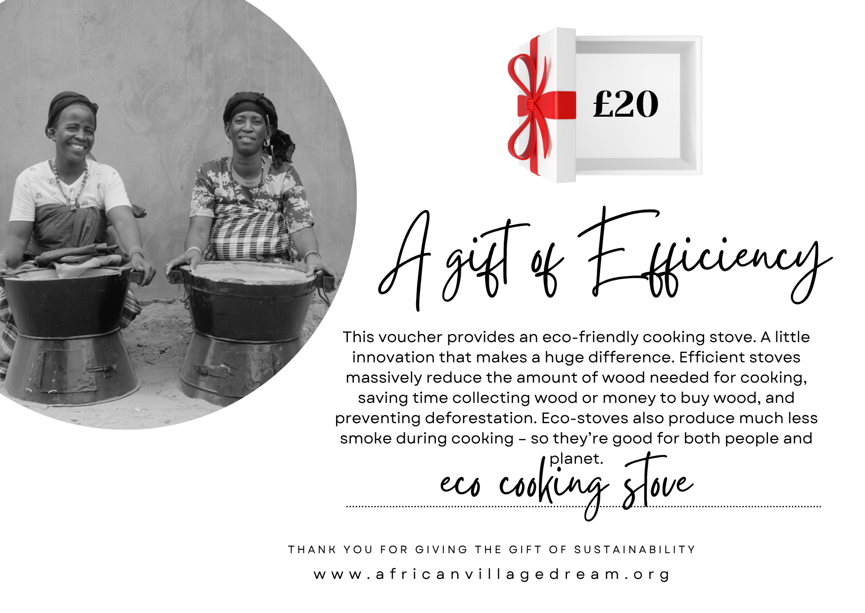A Cooking Stove Gift Voucher
