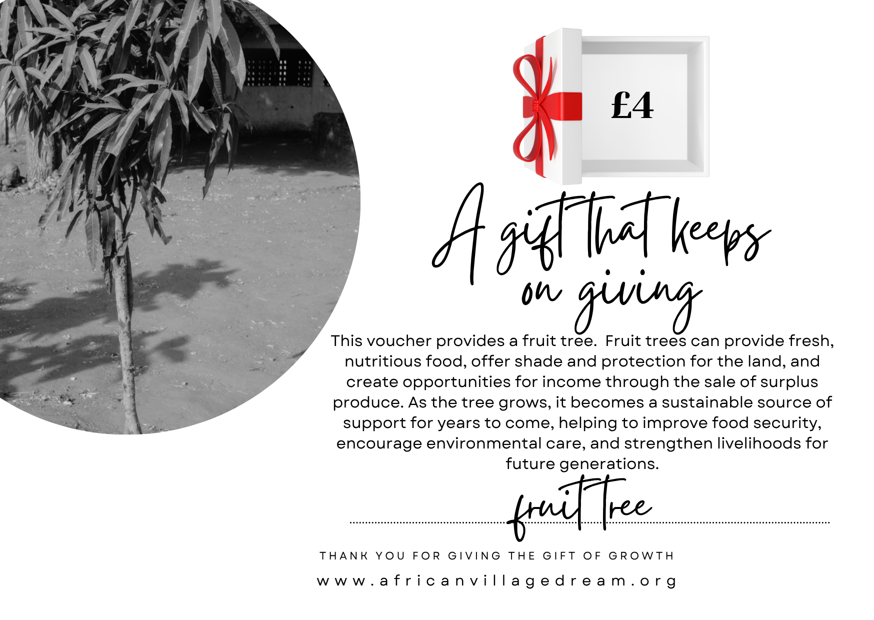 A Fruit Tree Gift Voucher