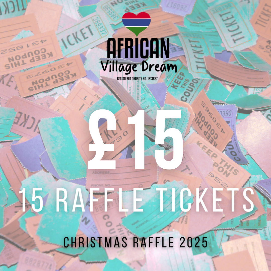 15 Christmas Raffle Tickets - 3 Strips