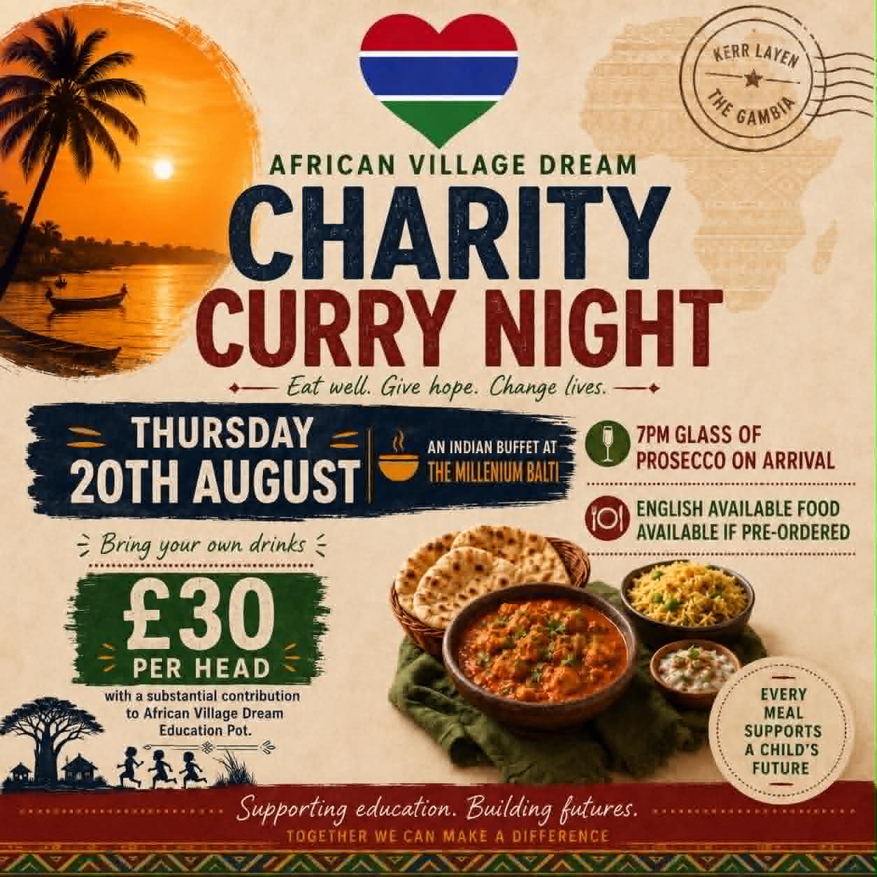 Charity Curry Night - Thursday 20th August