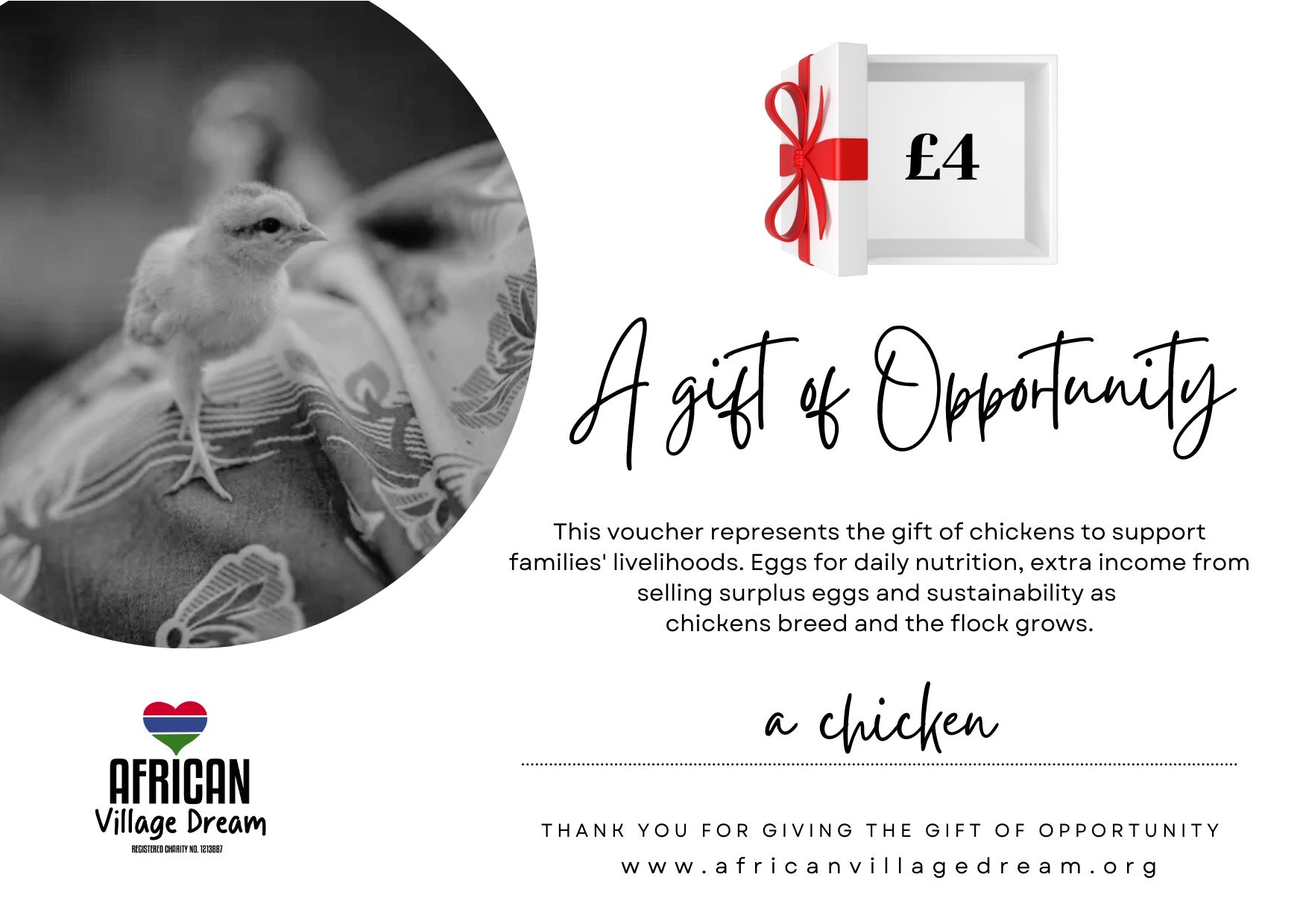A Chicken Gift Voucher